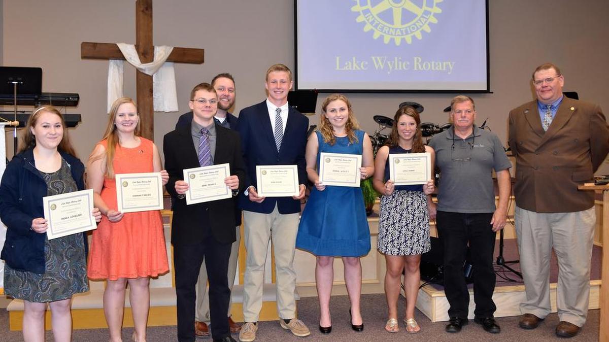 The Lake Wylie Rotary Club honored six Clover High School students during its Spirit of Service Scholarship Awards on May 5.