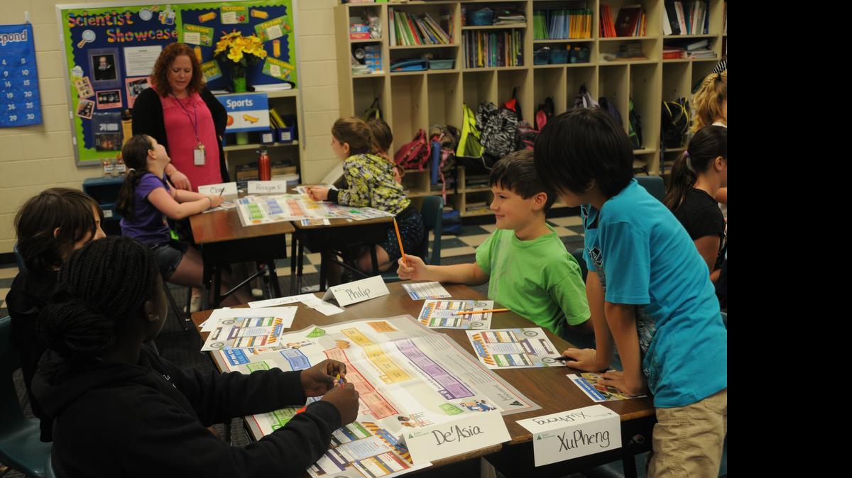 
Fourth-graders learn financial literacy lessons last week as part of JA in a Day.
