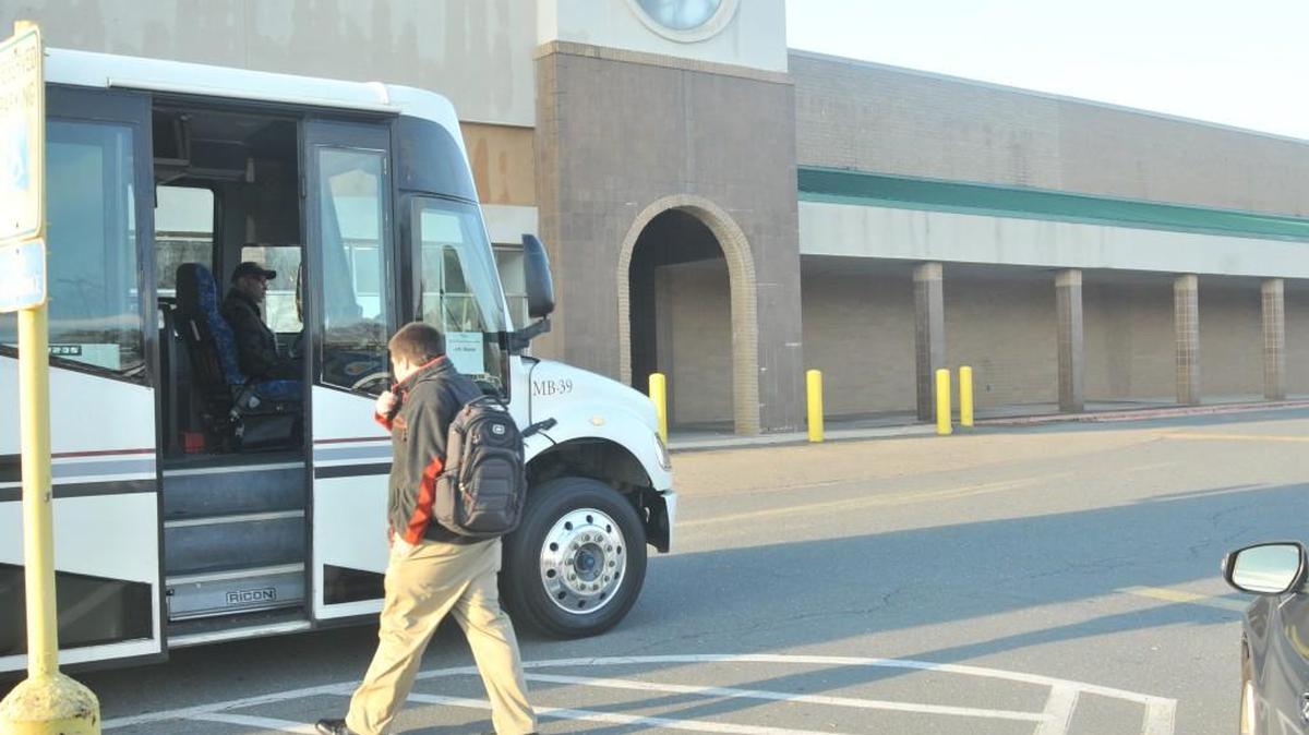 The former Bi-Lo site in Fort Mill is now being used as a shuttle parking lot for workers at Kingsley across the street.