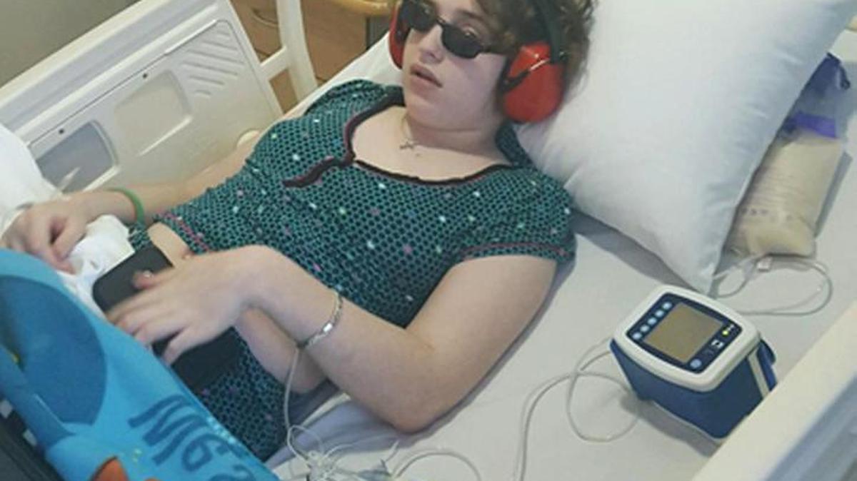 Grace Trumpower receiving her stem cell treatment in Cancun, Mexico. Next stop of the Indian Land teen is a pediatric neurologist in Houston.