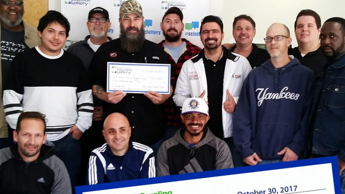 The “Every Day is Monday Crew” in fort Mill is splitting a $50,000 Powerball prize.