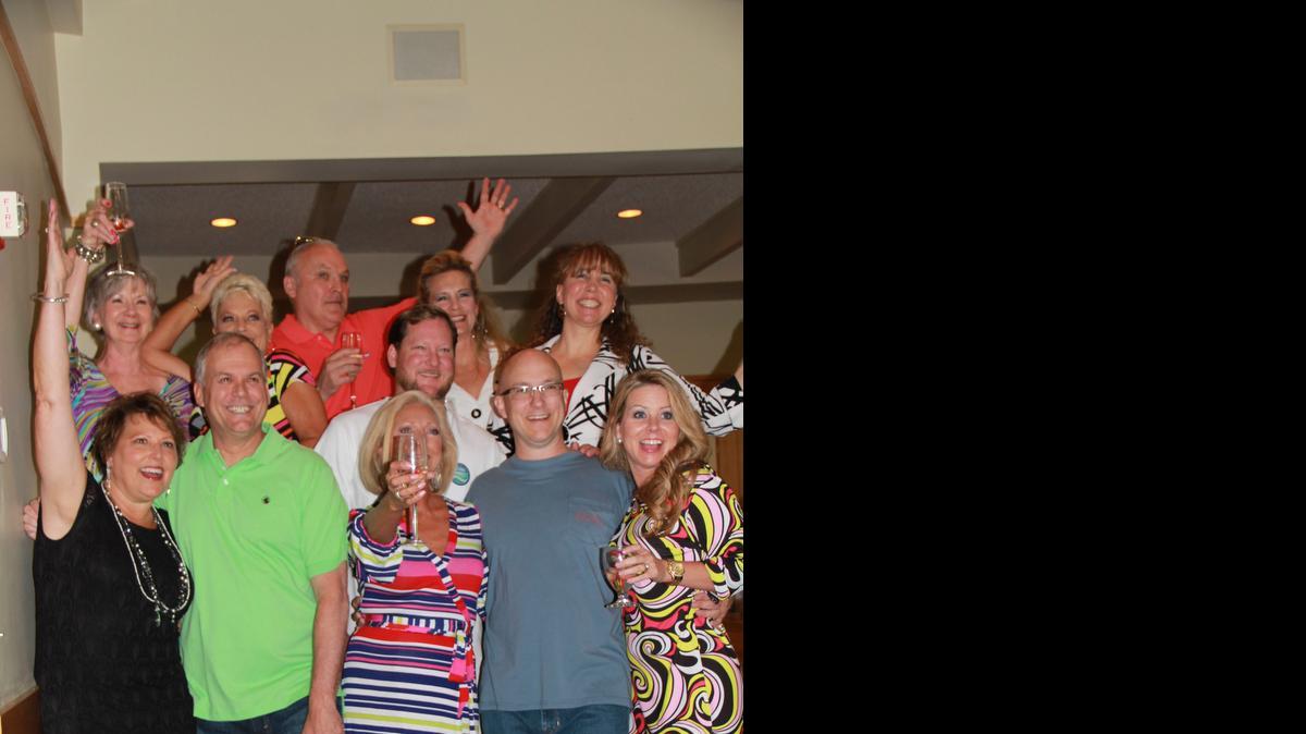 
Models cheer following the Lake Wylie Chamber of Commerce’s annual Spring Appreciation Luncheon and Fashion Show on April 22 at River Hills Country Club. Styles were by Alta of Rock Hill and River Hills Country Club pro shop.
