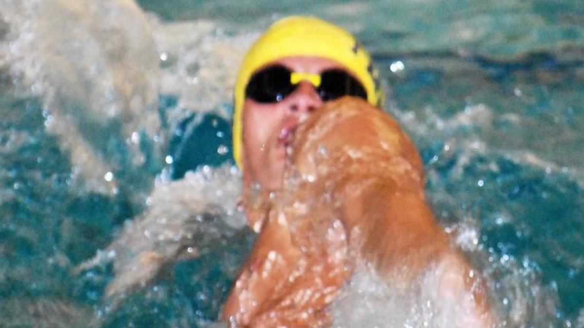 Fort Mill’s Andrew Lockhart swims the 200-yard individual medley during the Upstate Invitational Saturday.