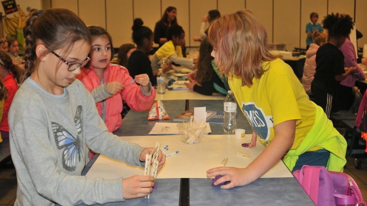Girls at Fort Mill Elementary School got a lesson in STEM, including the need for more girls like them to participate.