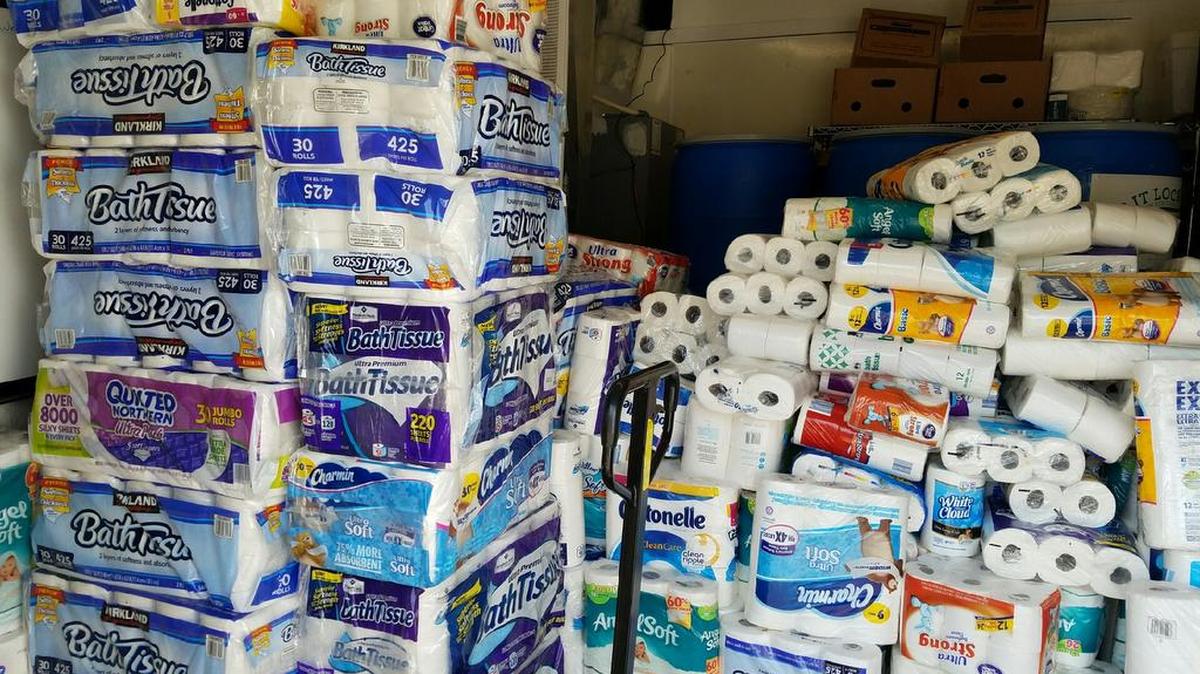 New River Church in Lake Wylie donated 480 rolls weighing 1,200 pounds to Clover Area Assistance Center.