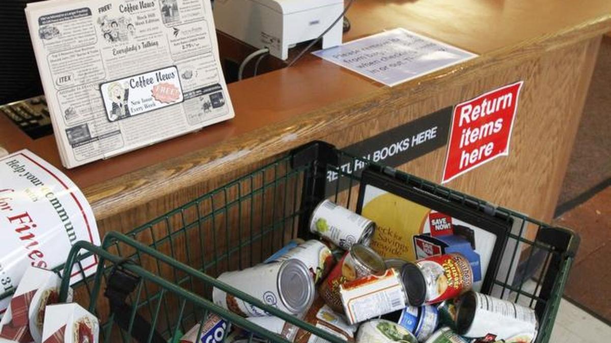 The York County Library starts its annual Food for Fines program Tuesday where patrons can pay off their overdue fines with donated food.