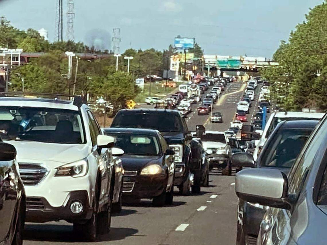 Celanese Road heading toward Interstate 77 is one of the busier traffic spots in York County, and one road planners want to improve with widening or lane changes.