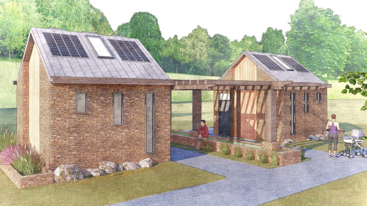 Restrooms, like the ones shown in this new rendering from York County, are part of a $5.5 million contract the county just awarded to build the opening features of Catawba Bend Preserve.