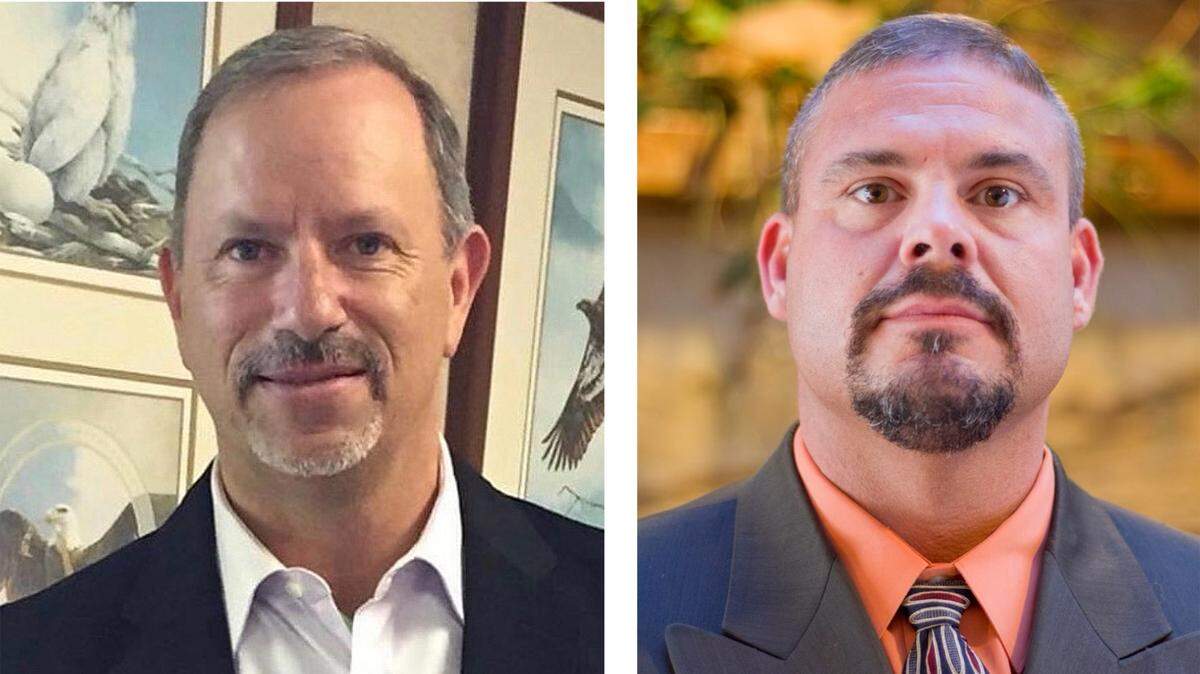 Jason Harris, left, and Brian Harris are candidates for Chief of the Catawbas