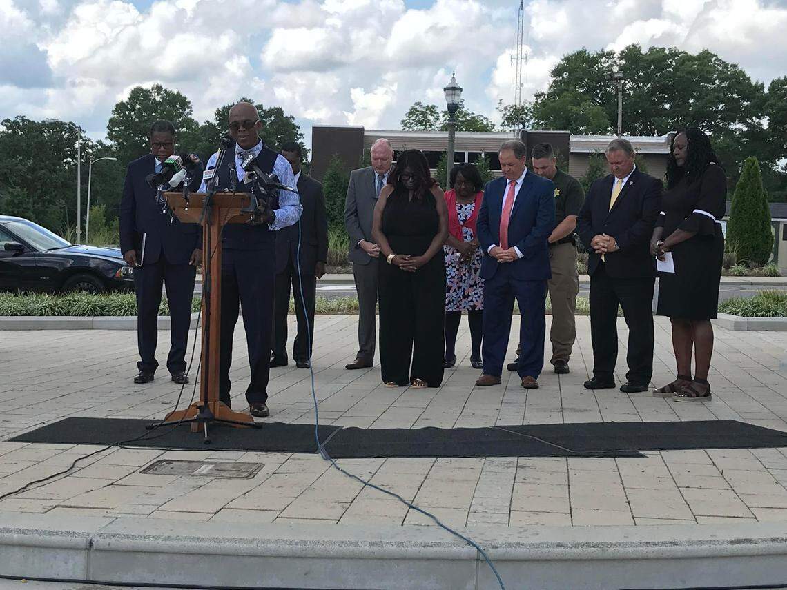 Rock Hill civil rights and religious leaders joined the mayor, police chief and county sheriff at a news conference June 30, 2021, asking for unity and patience as South Carolina police investigated the use of force against two African-American brothers arrested June 23, 2021. The incident sparked three days of protests after a viral video surfaced.