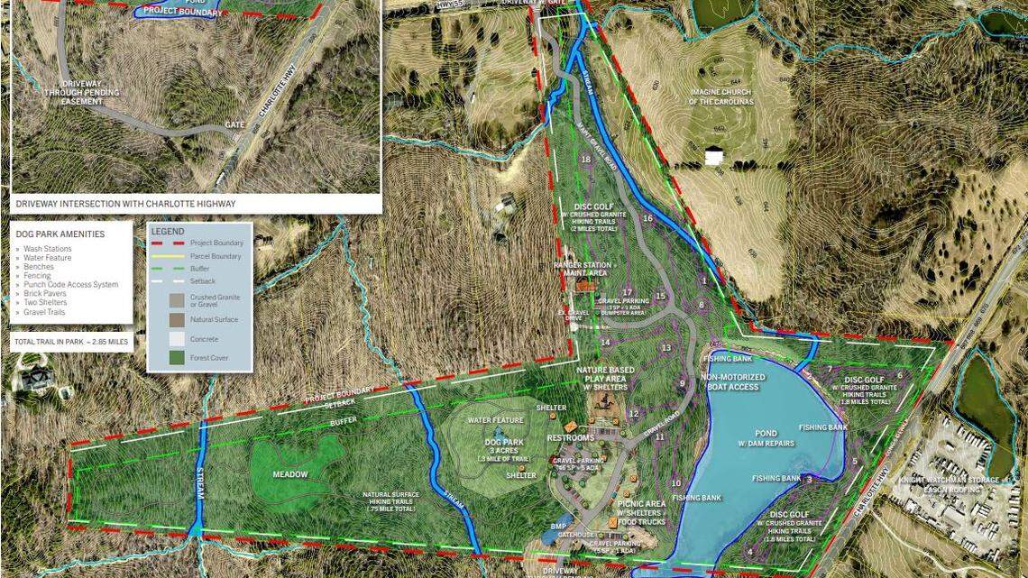 York County approved a concept plan for Thistle Park in Lake Wylie, but now there’s discussion in the county about selling it.