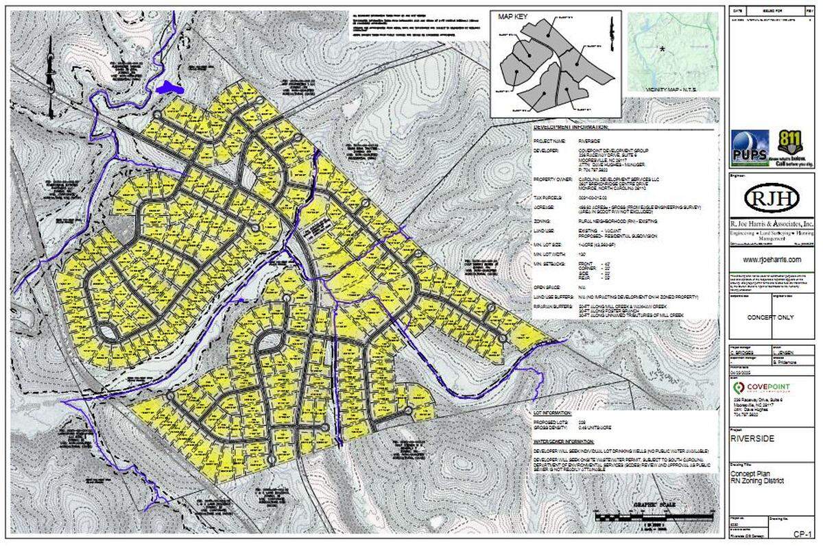 Covepoint Development Group wants to develop nearly 500 acres in Lancaster County with 230 homes.