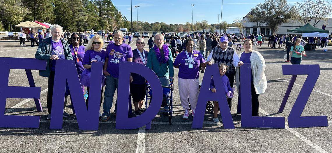 People gathered in 2024 at the Walk to End Alzheimer’s at the Rock Hill Galleria. The event returns on Saturday, Sept. 27.
