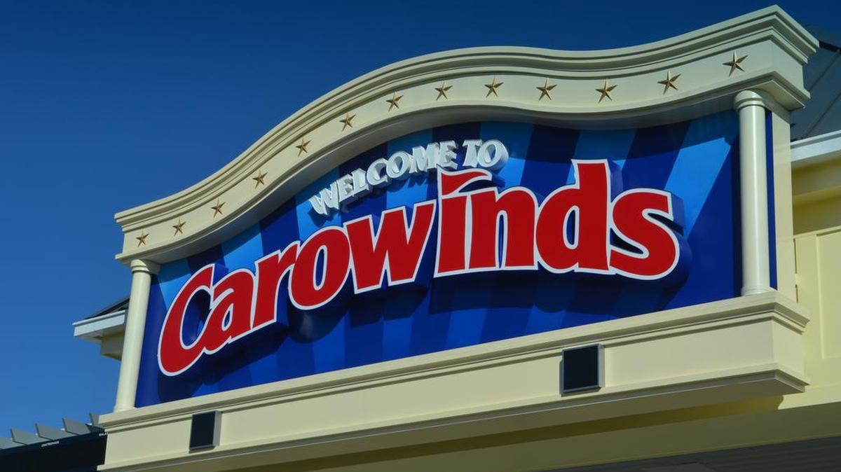Carowinds amusement park straddles the border of South Carolina and North Carolina.