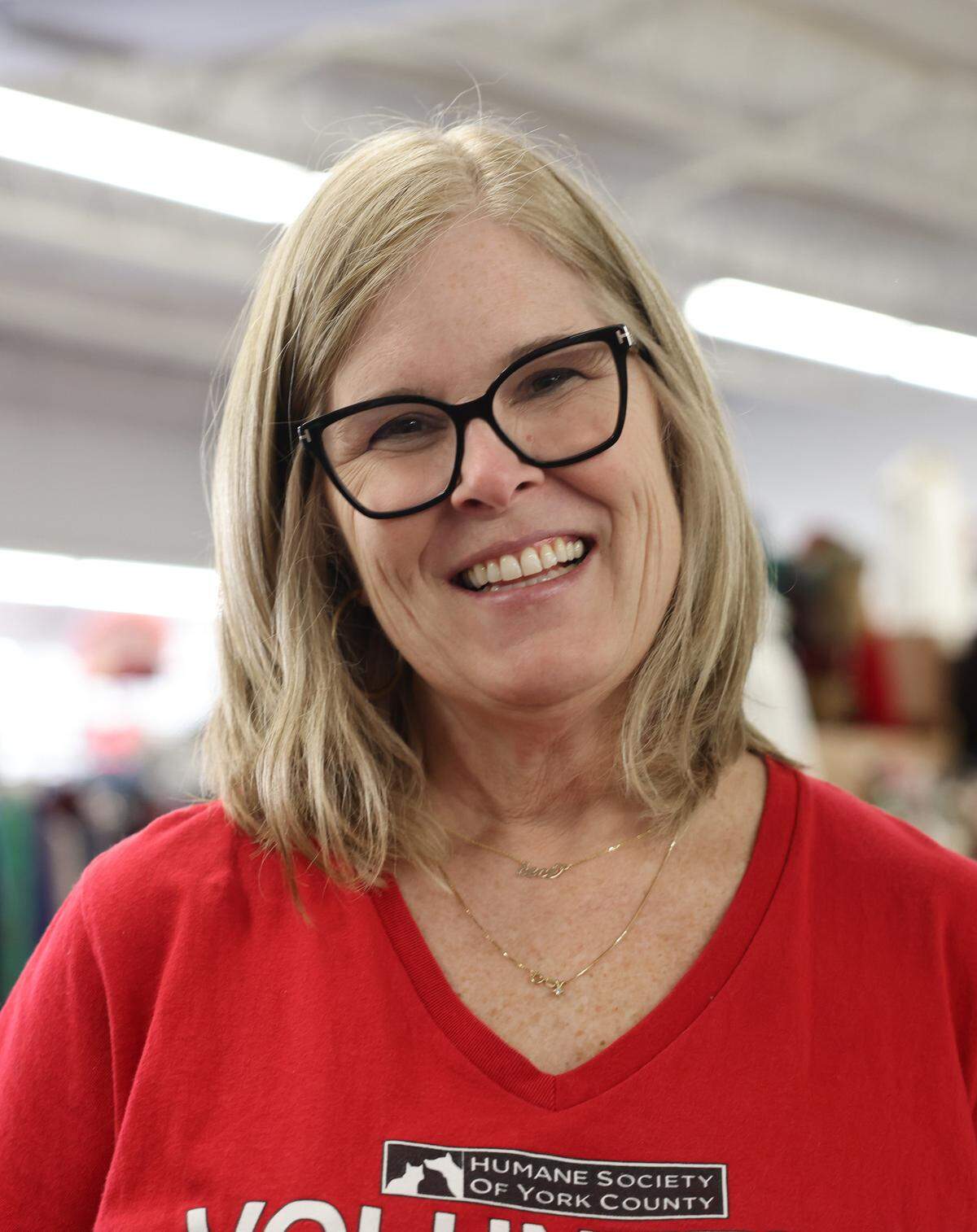 Cindy Runyan has been volunteering at the Humane Society of York County’s Christmas Store for eight years.