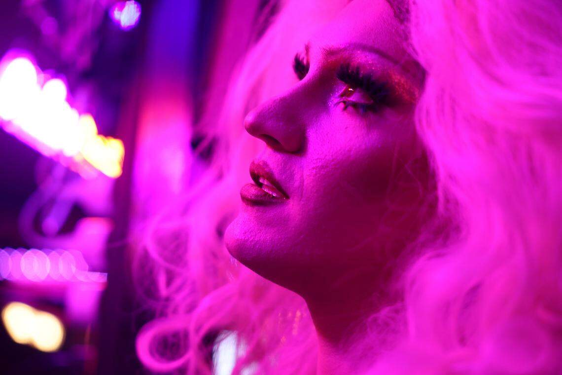 Seveene Eleveene is a drag queen at The Hideaway LGBTQ+ bar in Rock HIll, S.C.