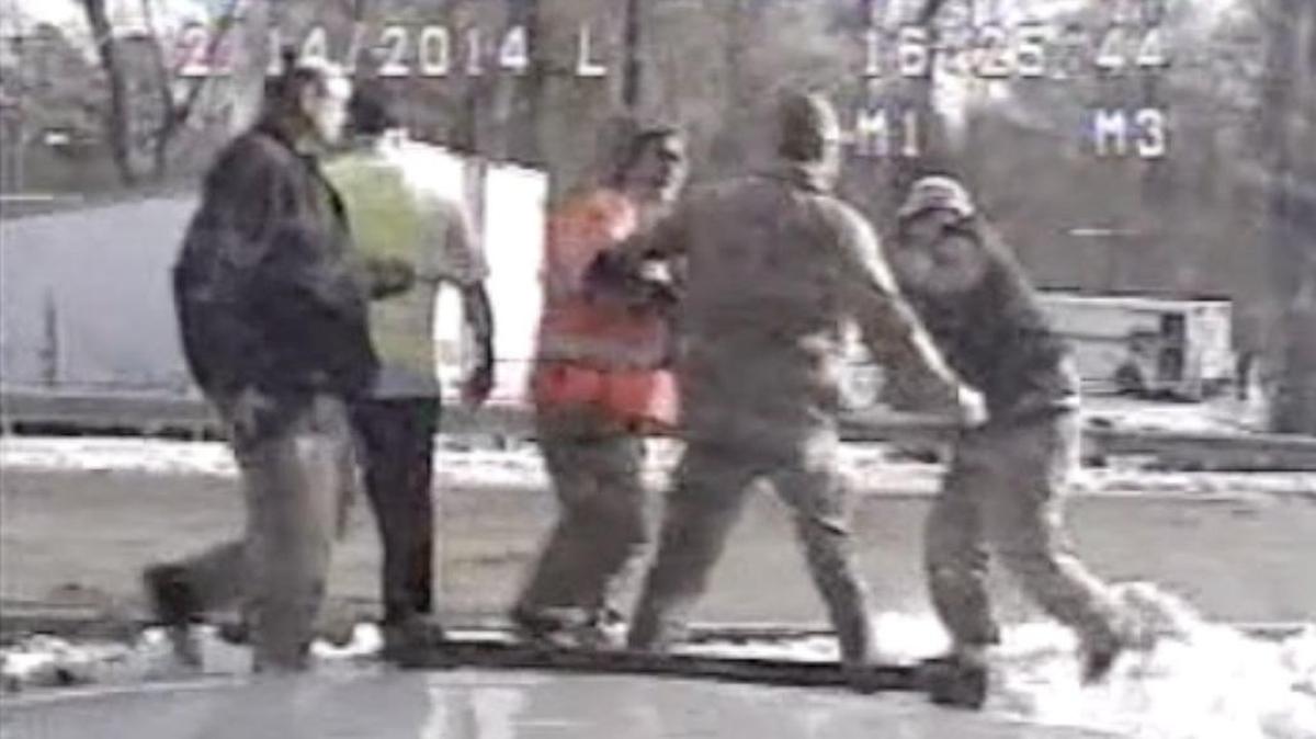 
A state trooper’s dash cam video shows two Chester County volunteer firefighters getting into a scuffle with the sheriff and his deputies in 2014.
