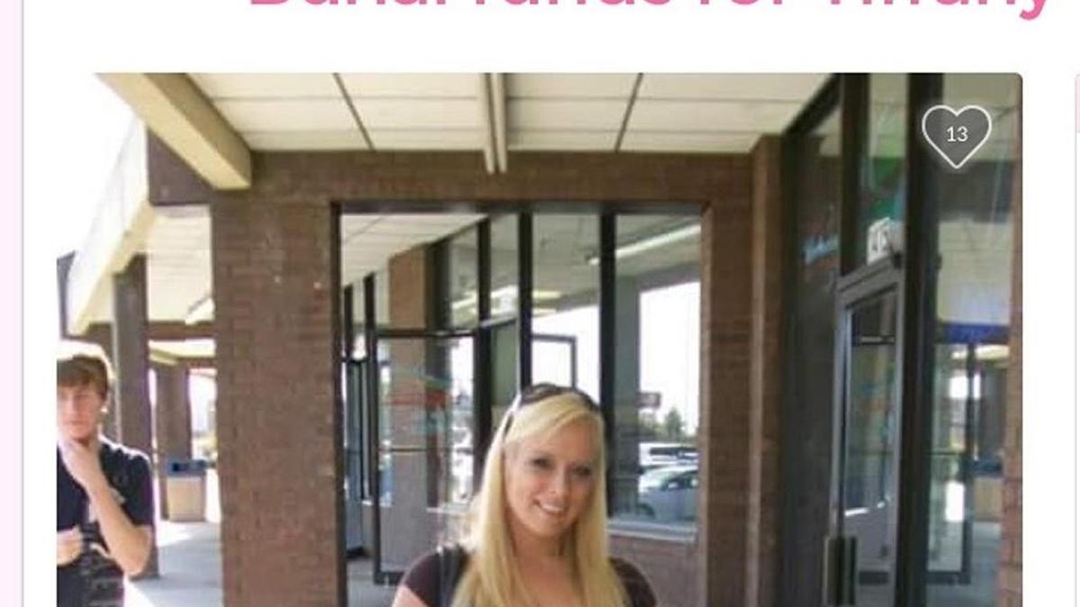 Screen shot from the GoFundMe page for Tiffany Williams.