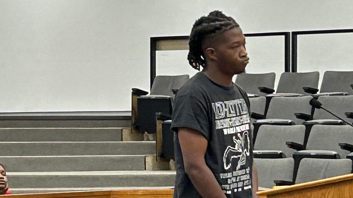 Zykemian Havar Williams, 21, in court on Friday after he was charged with murder in the June 27 shooting death of a 17-year-old DoorDash driver in Rock Hill.