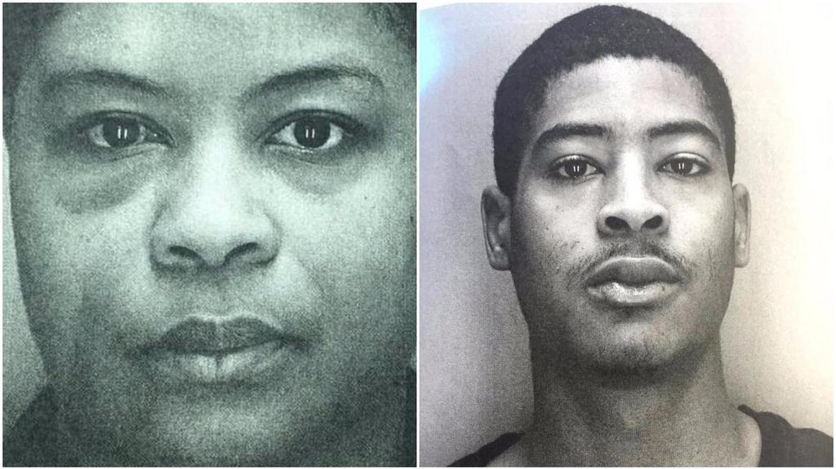 Angel Robertson, left, Brandon Nelson
