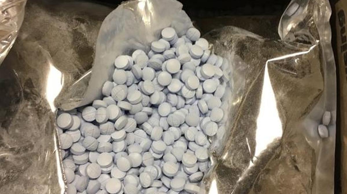 Some of the illegal narcotic drug pills seized by York County drug agents Saturday after the package was delivered to a Rock Hill home where the homeowner told police she was expecting a yoga mat and the pills were delivered. Police are investigating.