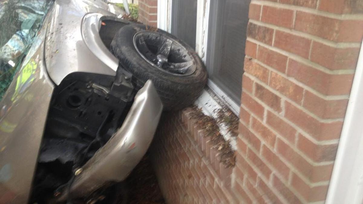 A pickup truck crashed into a home on Kings Mountain Street in Clover Thursday. The driver was charged with DUI.