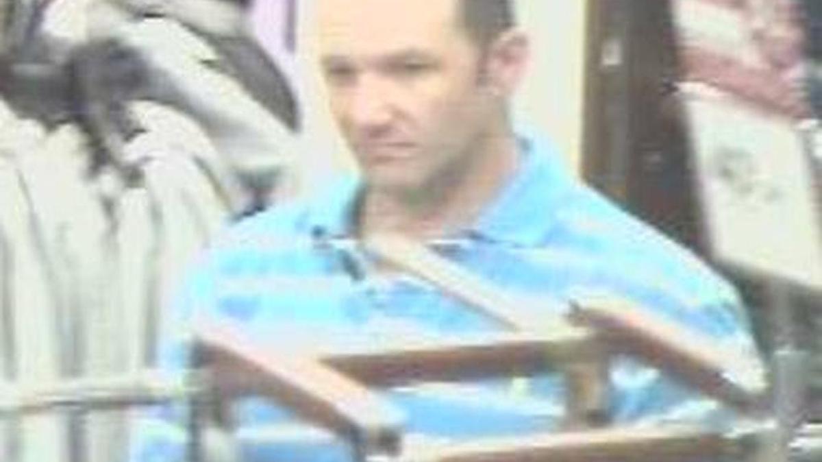 Rock Hill police say this man tried to take more than $2,100 in clothes using older model Belk bags as cover.