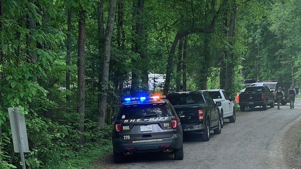 York County Sheriff’s Office deputies on the scene of a fatal shooting on May 5, 2023.