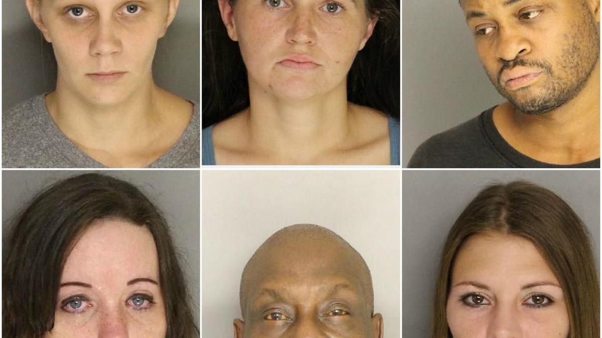 Clockwise from left: Cynthia Katelyn Craig, Stephanie Renee Clark, Boyd David Haggins, Brittany Elizabeth Hunter, Willie Greene, Lacey Yvette Hall.