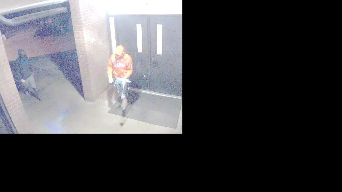 York County Sheriff's Office investigators are looking for these suspects involved in a vandalism at Rock Hill High.