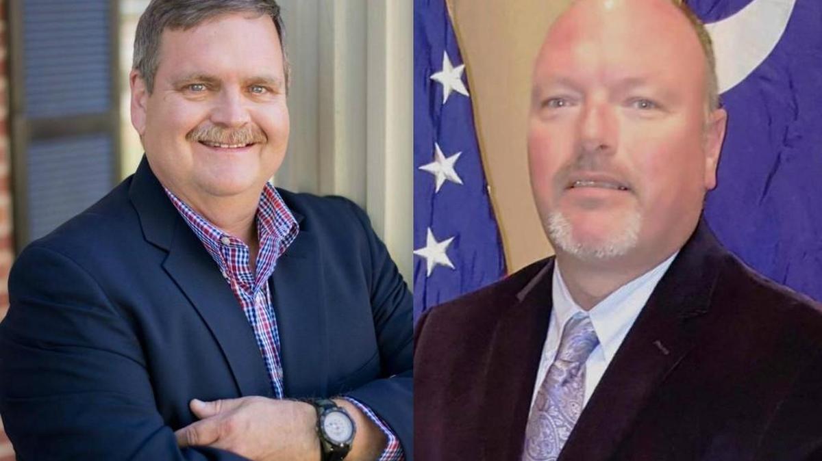 Republican candidates for York County sheriff John Williams, left, and Kevin Tolson.