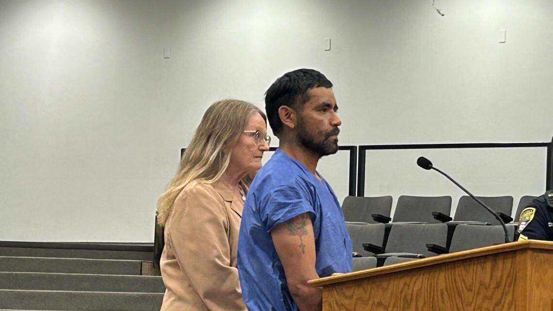 Pedro Mondragon-Ramirez, 41, appeared in court in Rock Hill on Wednesday on allegations he stabbed and killed a pregnant woman and her unborn child.
