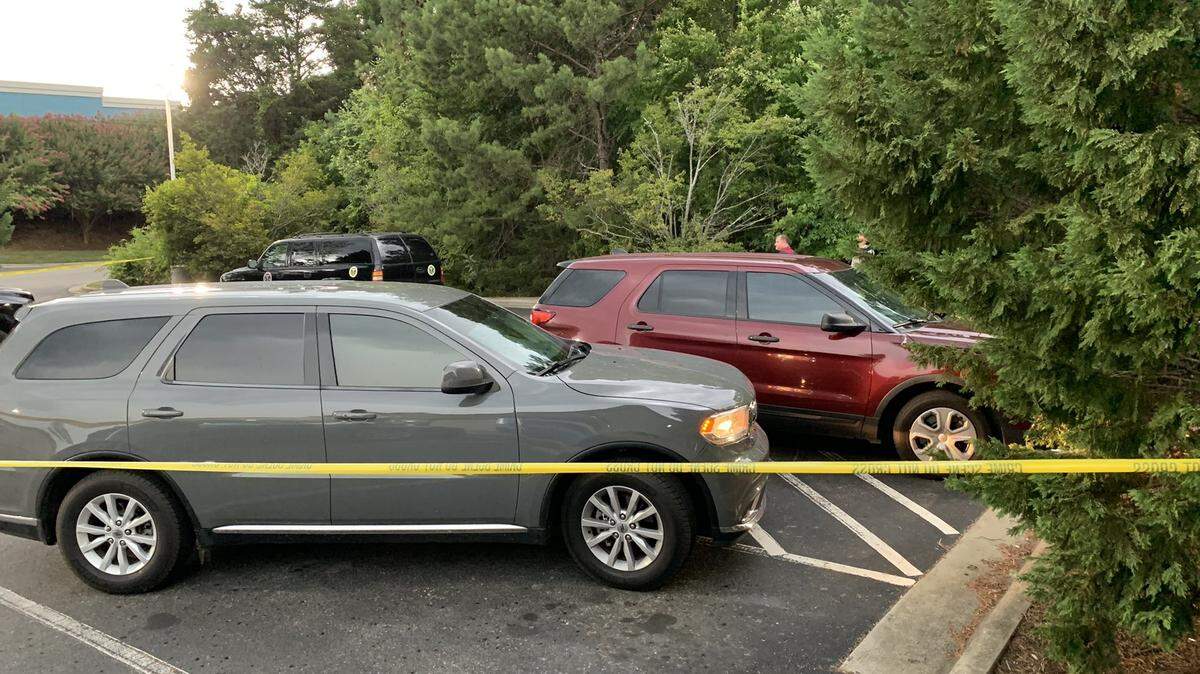 A body was found in woods behind a gas station in lake Wylie South Carolina in York County near the North Carolina state line on June 27, 2022, sheriff deputies said.