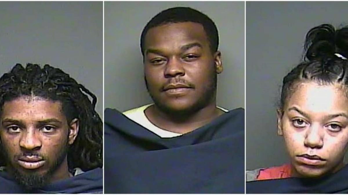 From left: Elontrae Glen, Santario Washington, Morgan Fowler