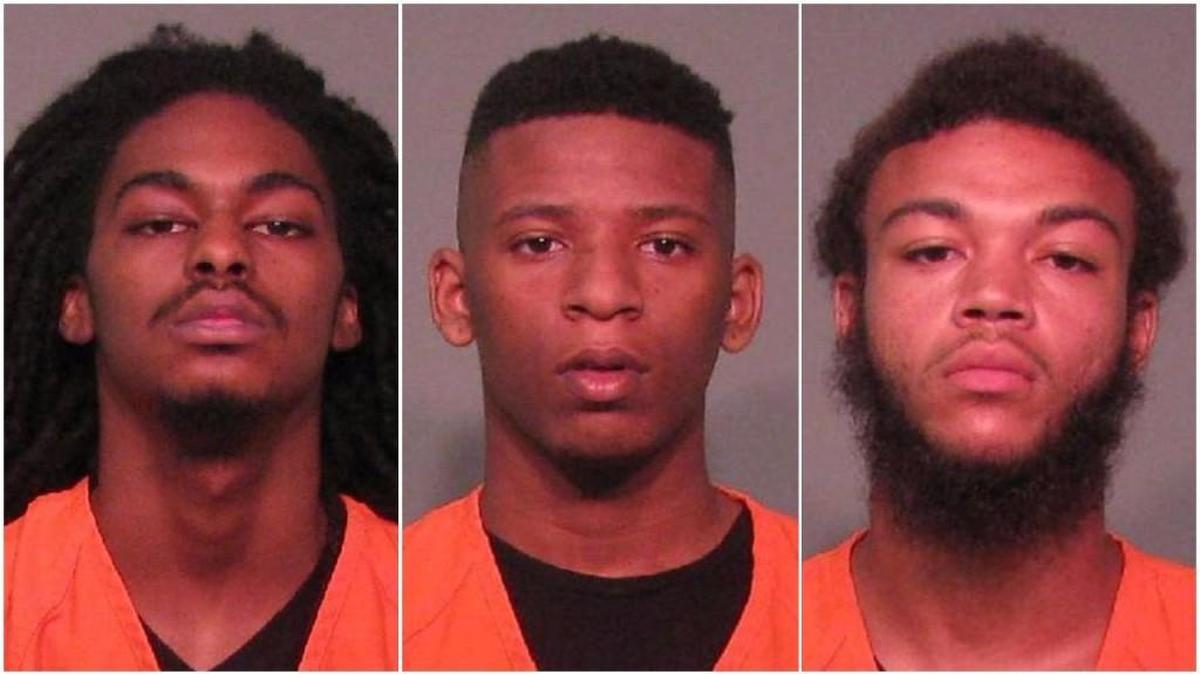 Lance Young, left, Dmylan Mason, Tyler Peacock