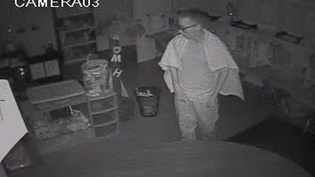 Surveillance footage showed escaped inmate Zachery Reaves breaking into a Rock Hill school early Tuesday.