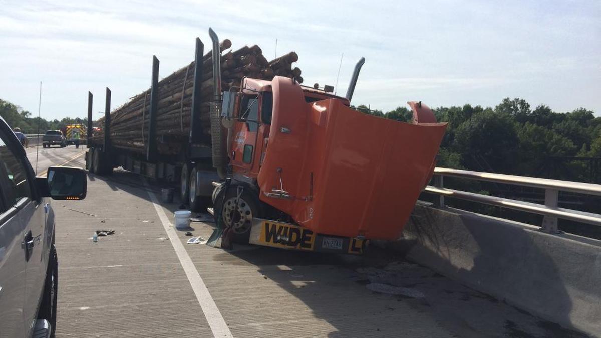 
A logging truck crashed Friday morning on S.C. 5 in Lancaster County.
