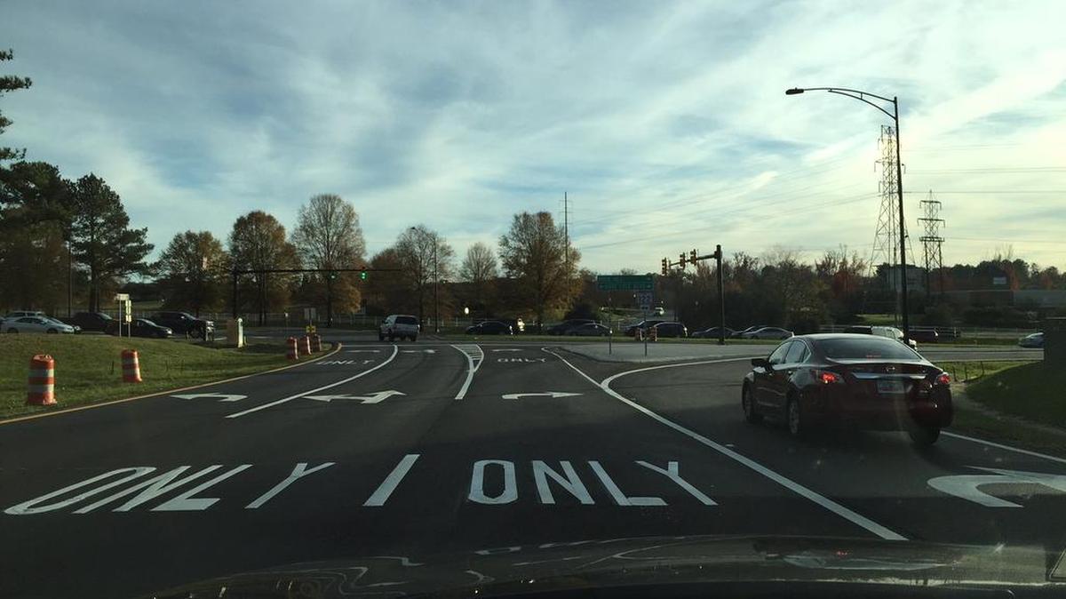 Crews are painting on Dave Lyle Boulevard and traffic delays may continue next week.