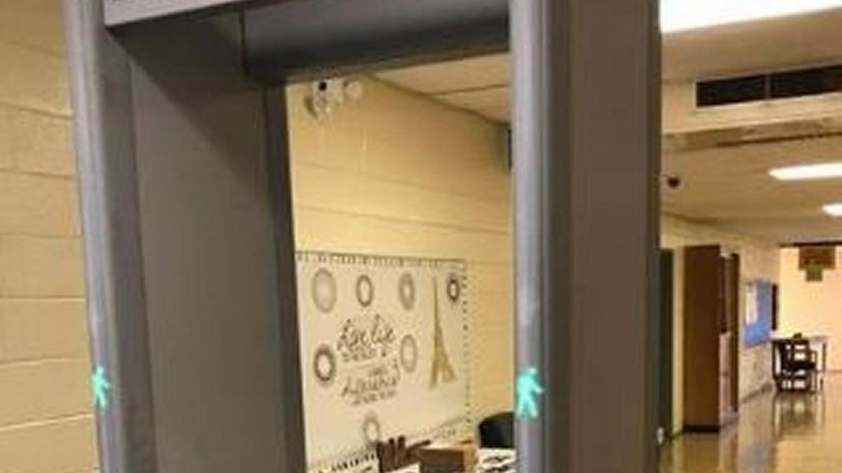 Walk-through metal detectors, K9 units and electronic locks are some of the safety measures the Lancaster County School District has in place.