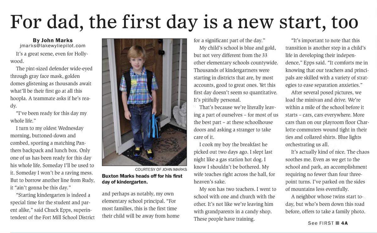 More than a dozen years ago, the Herald and its then sister weekly papers published an article on students attending their first day of kindergarten. Those students are now graduating seniors.