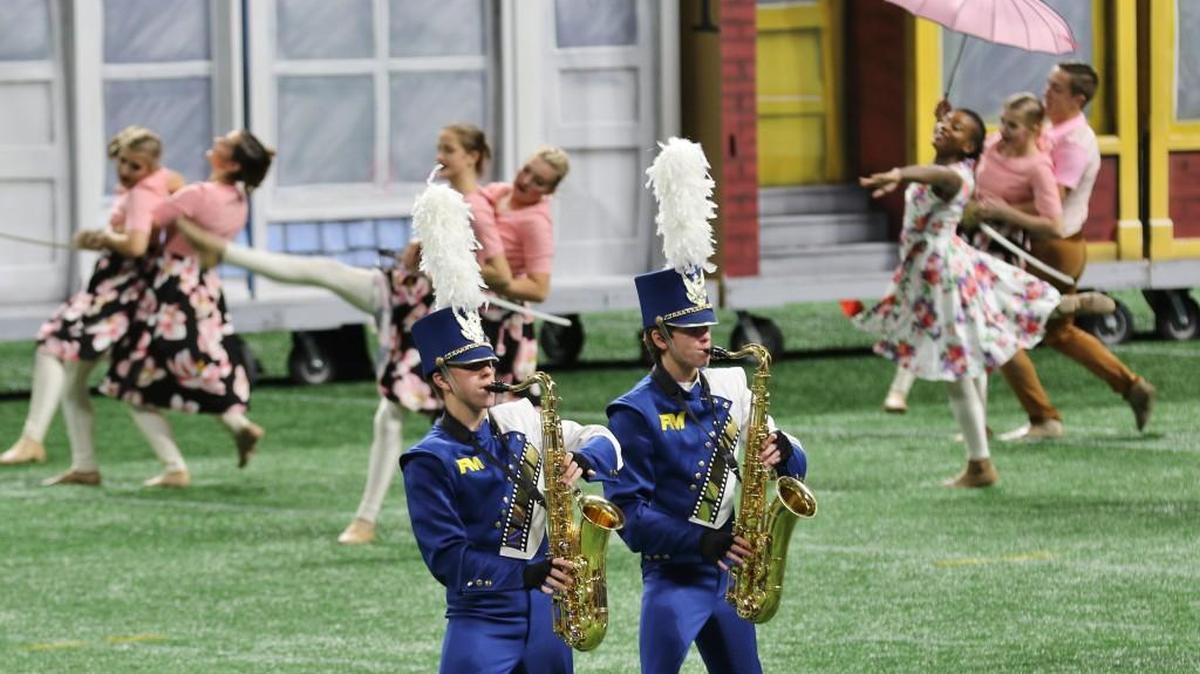 Fort Mill High School won awards for outstanding music and outstanding visual in the Bands of America Super Regional Saturday at the Mercedes-Benz Dome in Atlanta.