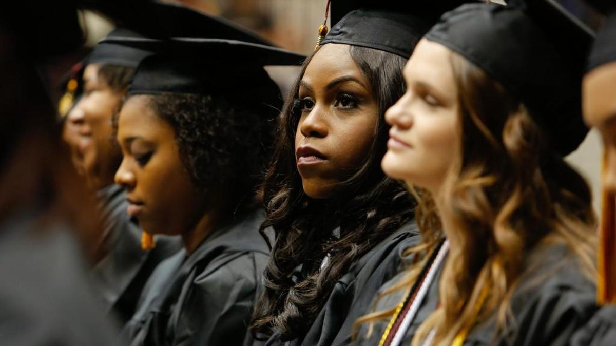 Winthrop University will award degrees to 694 undergraduates at two commencement exercises at 10 a.m. and 3 p.m. Saturday at Winthrop Coliseum.