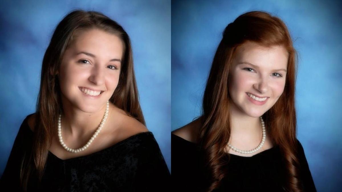 Nation Ford High School Valedictorian Jordan Davis Sawyer, left, and Salutatorian Baillie Ruth Steele