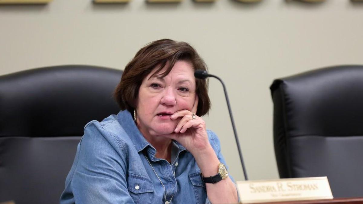 
Vice Chair Sandra Stroman during the Chester County School Board vote on Thursday to release Superintendent Agnes Slayman from her contract,with two years pay.
