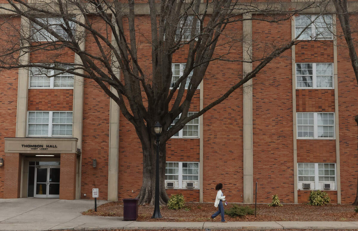 A Winthrop University student out of West Thompson residence hall Thursday, Feb. 5, 2026, in Rock Hill, S.C.