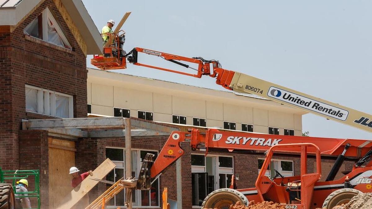 The fast-growing Indian Land Panhandle necessitated the opening of Harrisburg Elementary School at the beginning of this school year. Officials are considering a moratorium on rezonings as a way to possibly slow growth.