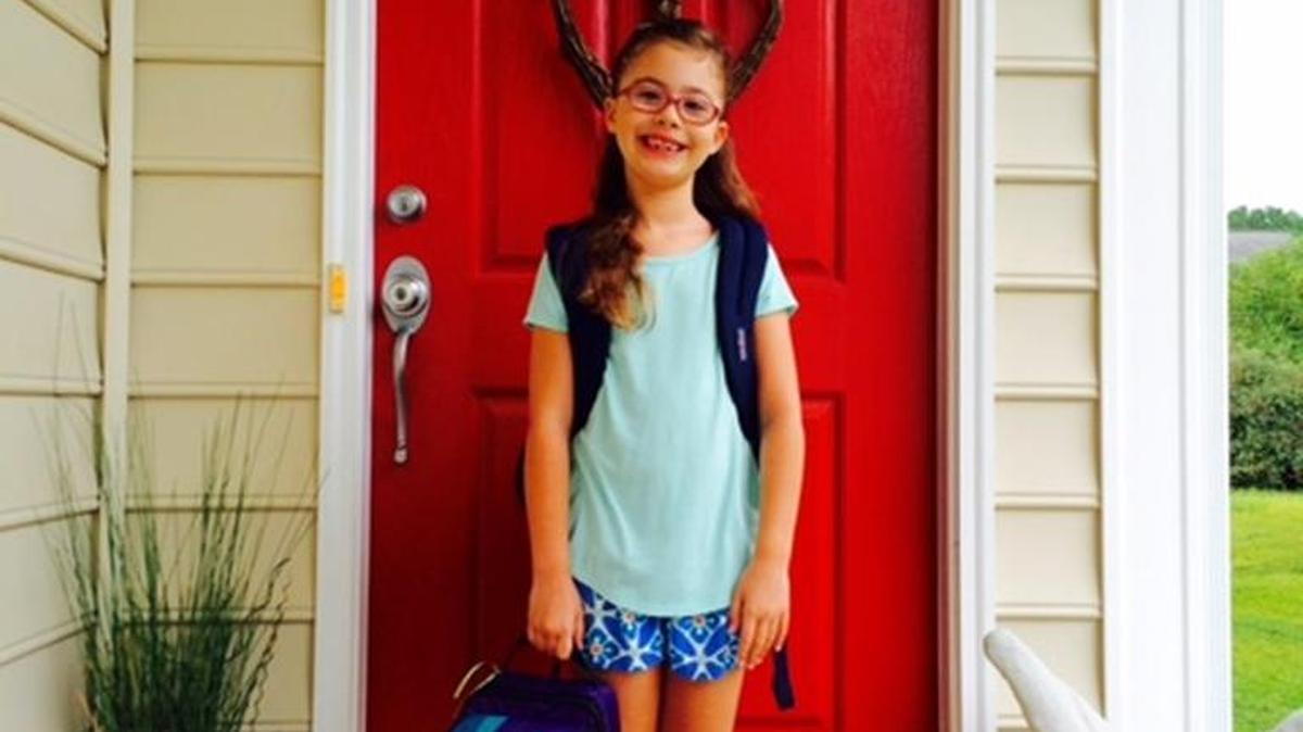 
Lily Hipsley started third grade at Old Pointe Elementary School in Rock Hill. 
