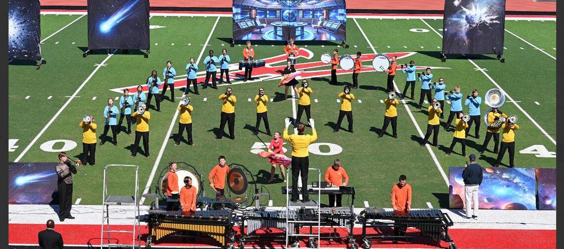 York Preperatory Academy annually ranks among the top 10 bands in 1A competition in South Carolina. This year’s pirate-themed show is called “Dead Men Tell No Tales.”