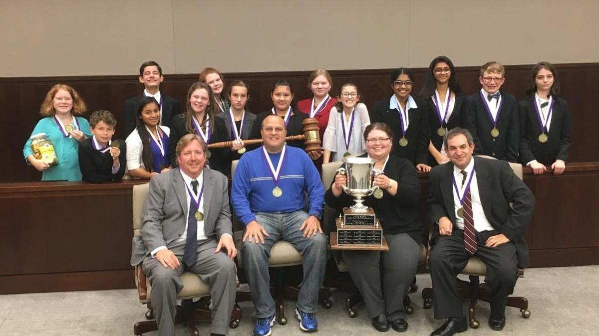The Fort Mill Middle School Mock Trial team took home the win in the S.C. Bar State Middle School Mock Trial Competition at the Richland County Central Court in the Decker Center in Columbia.