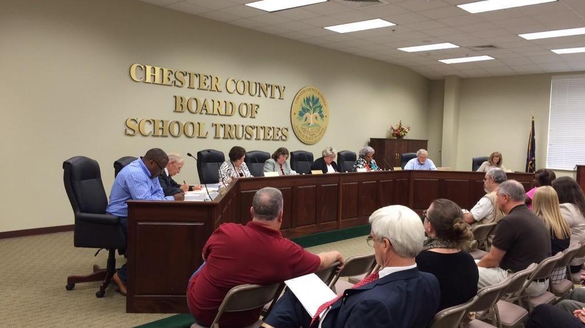 
About 100 people attended Monday’s Chester County school board meeting, the third of its kind this month. It came on the heels of Chester County schools Superintendent Agnes Slayman’s return to work last Wednesday after a few weeks of unexplained “personal leave.”
